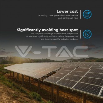 V-TAC Mono solární panel 545W - 2279x1134x35m[11354] VT-545