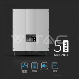 V-TAC 5kW on-grid solární invertor LCD displej DC spínač jednofázový IP65[11370] VT-6605105