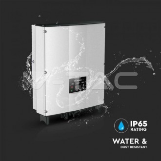 V-TAC 5kW on-grid solární invertor LCD displej DC spínač jednofázový IP65[11370] VT-6605105
