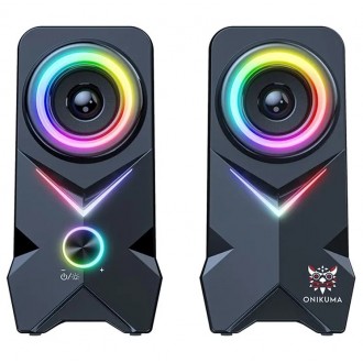 DeTech Onikuma L2 USB Reproduktory, 2x5W - černá