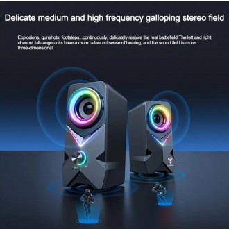 DeTech Onikuma L2 USB Reproduktory, 2x5W - černá
