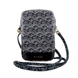 Guess PU G Cube Wallet Phone Bag Zipper, černá