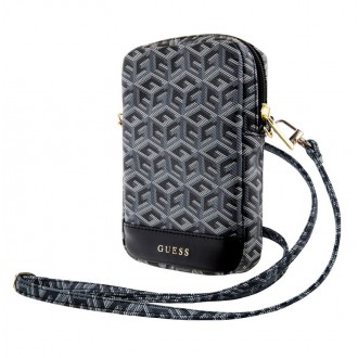 Guess PU G Cube Wallet Phone Bag Zipper, černá