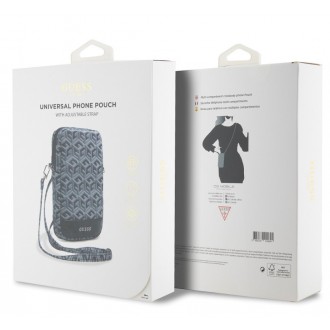 Guess PU G Cube Wallet Phone Bag Zipper, černá