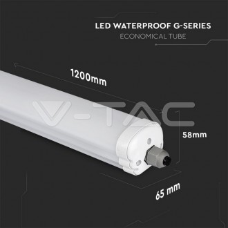 V-TAC LED prachotěsné svítidlo 36W-120cm-IP65-2880LM-VT-1249 Barevná teplota (К): Neutrální bílá 4000K VT-1249