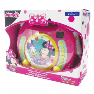 Přenosný CD přehrávač Disney Minnie se 2 mikrofony