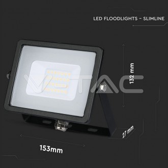 V-TAC LED reflektor 20W-1600LM-IP65-SAMSUNG CHIP-černý-VT-20 barevná teplota (К): denní bílá / 4000K VT-20