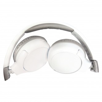 Skládací sluchátka bílá Bluetooth
