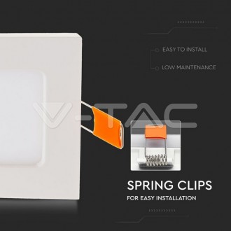 V-TAC LED panel vestavný 18W-1500LM-IP20-VT-1807-čtvercový barevná teplota (К): denní bílá / 4000K VT-1807