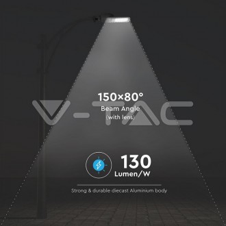 V-TAC LED pouliční osvětlení 160W - 4000K - SAMSUNG ČIP-šedá VT-160ST