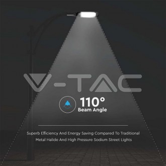 V-TAC Pouliční LED lampa 30W-IP65-VT-15035ST-černá Barevná teplota (К): Studená bílá 6400K
