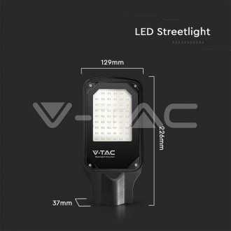 V-TAC Pouliční LED lampa 30W-IP65-VT-15035ST-černá Barevná teplota (К): Studená bílá 6400K