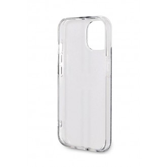 Guess IML 4G Gold Stripe Zadní Kryt pro iPhone 15 Black