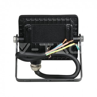 V-TAC LED reflektor 10W-800LM-IP65-VT-10- černý barevná teplota (К): denní bílá / 4000K VT-10