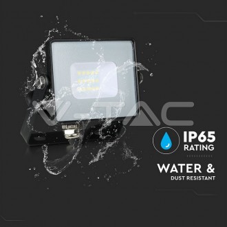 V-TAC LED reflektor 10W-800LM-IP65-VT-10- černý barevná teplota (К): denní bílá / 4000K VT-10