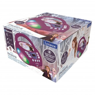 Přenosný Bluetooth CD přehrávač Disney Frozen se světelnými efekty