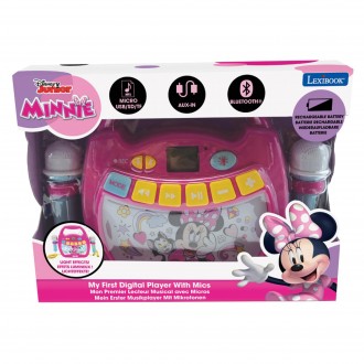 Reproduktor karaoke Disney Minnie s mikrofony a osvětlením