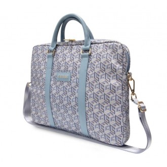 Guess PU G Cube Computer Bag 15/16" Blue