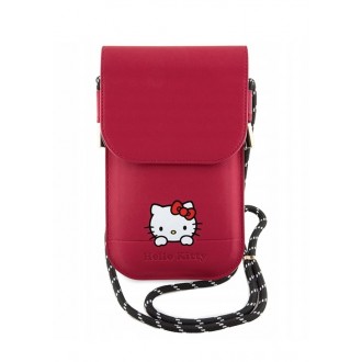 Hello Kitty Leather Daydreaming Phone Bag Pink