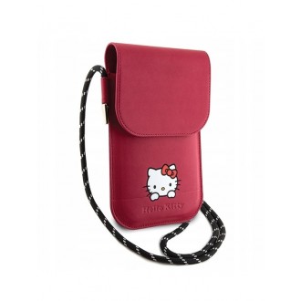 Hello Kitty Leather Daydreaming Phone Bag Pink