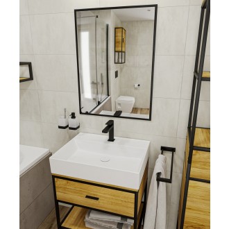 Umyvadlová baterie SAT B-Way bez výpusti černá matná SATBSBW271