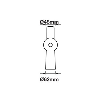 Držák adaptér pro pouliční osvětlení V-TAC-40mmx60mm VT-795-1