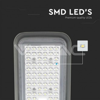 V-TAC 100W LED pouliční světlo s držákem adaptéru-šedé-VT-150100ST Barevná teplota (К): Neutrální bílá 4000K VT-150100ST