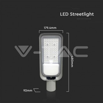 V-TAC 100W LED pouliční světlo s držákem adaptéru-šedé-VT-150100ST Barevná teplota (К): Neutrální bílá 4000K VT-150100ST