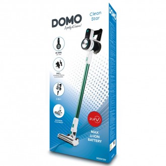 Tyčový aku vysavač 2v1 - 21.6 V - DOMO DO241SV