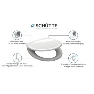 Schütte EASY CLIP bílé | Duroplast, Soft Close