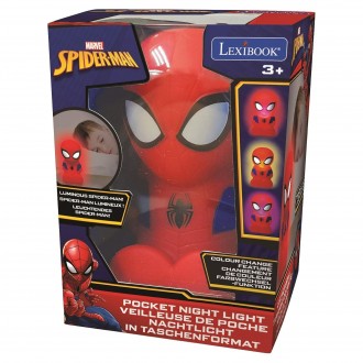Designové noční světlo LED 3D Spider-Man 13 cm
