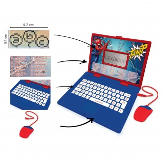 Dvojjazyčný FR-EN vzdělávací notebook Spider-Man