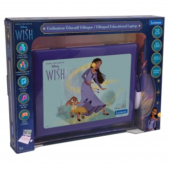 Dvojjazyčný FR-EN vzdělávací notebook Disney Přání