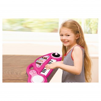 Elektronické klávesy s mikrofonem Barbie - 22 kláves