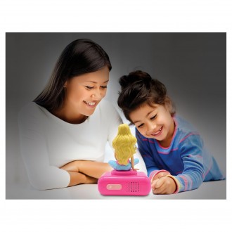 Budík s nočním 3D světlem Barbie