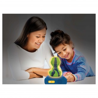 Budík s nočním 3D světlem Dinosaurus