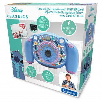 HD kamera a fotoaparát v jednom s SD kartou Disney Stitch
