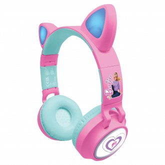Bezdrátová sluchátka Barbie se svítícími kočičími oušky