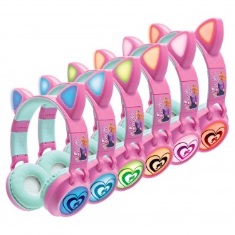 Bezdrátová sluchátka Barbie se svítícími kočičími oušky