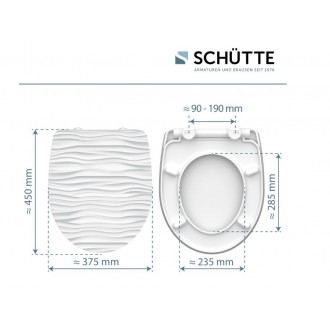 Schütte WHITE WAVE | Duroplast HG, Soft Close