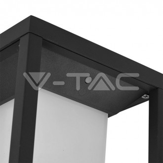 LED solární nástěnné svítidlo-2W-3000K-IP65-VT-77-šedé-V-TAC VT-77