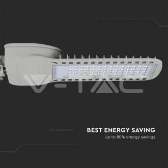 V-TAC LED pouliční světlo SAMSUNG Chip 100W Slim 6500K 135 lm/W-Šedé 21961