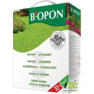 Bopon - hnojivo na trávníky - zaplevelený 3 kg BROS