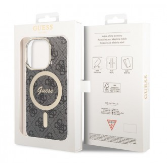 Guess IML 4G MagSafe Zadní Kryt pro iPhone 14 Pro Black