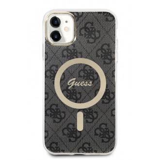 Guess IML 4G MagSafe Zadní Kryt pro iPhone 11 Black