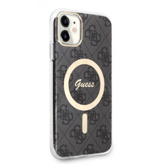 Guess IML 4G MagSafe Zadní Kryt pro iPhone 11 Black