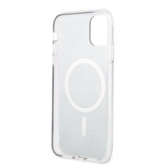 Guess IML 4G MagSafe Zadní Kryt pro iPhone 11 Brown
