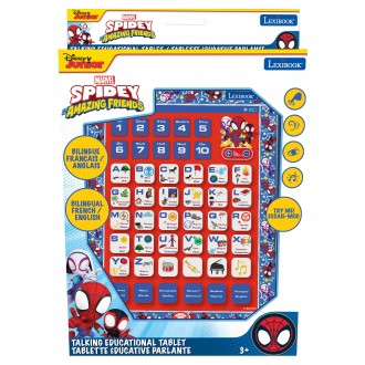 Francouzsko-anglický vzdělávací tablet Spidey a přátelé