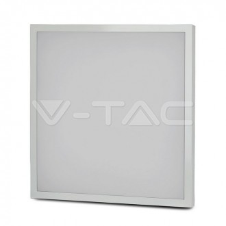 V-TAC LED panel stropní 40W-6500K-60x60cm-přisazený čtverec Barevná teplota (К): Studená bílá 6400K VT-6142