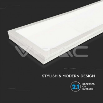 V-TAC LED PANEL 36W 120x30cm IP20 VT-12030 obdélníkový bílí Barevná teplota (К): Denní bílá 4000K VT-12030